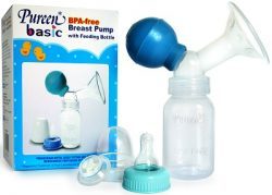 Pureen Basic Breast Pump w Bott (BBPF-1)