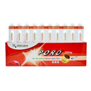 Poro Suppository 250mg  10x10's