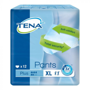 Tena Proskin Pants Plus (XL) x 12's
