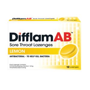 DifflamAB Sore Throat Loz x 12's (Lemon)