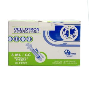 Disposable Syr 3ml (LL) x100's (Ctron)