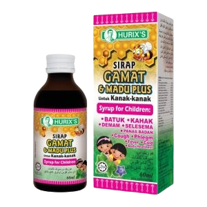 Hurixs Gamat & Madu Kanak-kanak Plus Syrup x 60ml