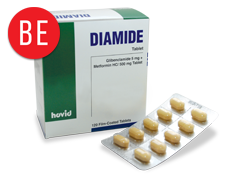 Diamide Tabs 5mg/500mg F/C 12x10's