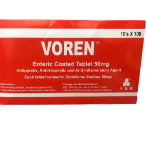 Voren E.C Tabs 50mg 10x10's