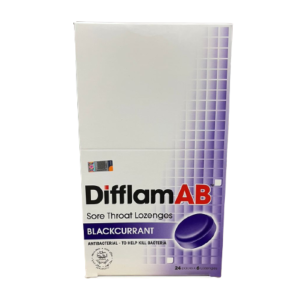 DifflamAB Sore Throat Loz 24 x 6's (Blackcurrent)