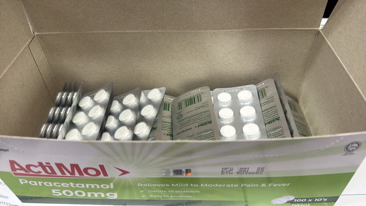 Actimol Tabs 500mg 10x10's