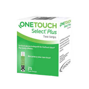 One Touch Select Plus Test Strips x 25's