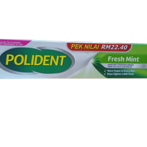 Polident Adhesive Cream Tube x 60g (F/Mint) RM22.40